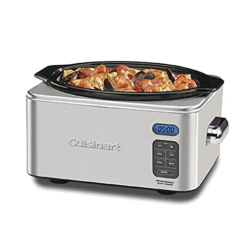 Cuisinart PSC-650 Stainless Steel 6-1/2-Quart Programmable Slow Cooker (Silver)