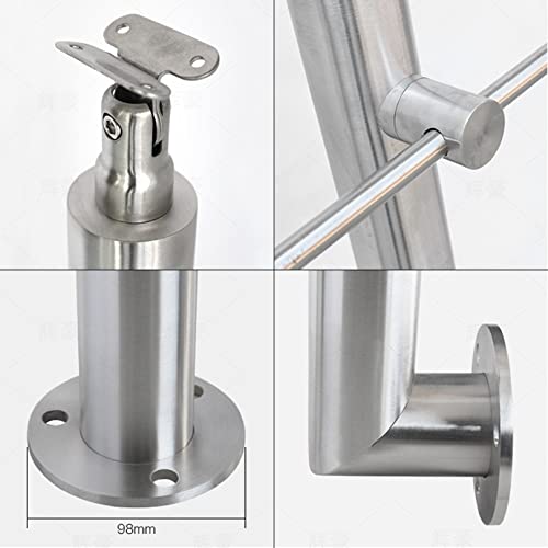 Rambarde d'escalier en acier inoxydable argent pour terrasse et balcon - 4