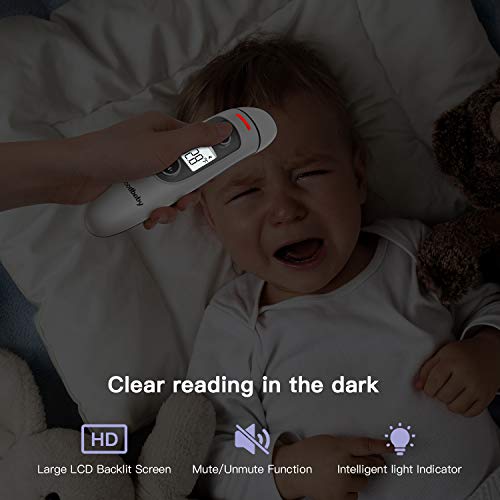 [2020 Updated] Goodbaby Ear Thermometer –Ear and Forehead Function with Fever Alarm and Memory Function – Ideal for Babies, Infants, Children, Adults, Indoor, and Outdoor Use - Thumbnail 6