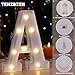 Generic TEHIBIEN LED Marquee Sign Light Up Letters, 26 Alphabet Light Up Letters Sign, Battery Powered LED Letter Lights for Night Light, Wedding, Birthday, Party, Christmas or Home Decor, White