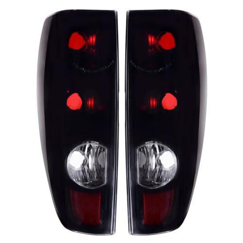 Boine Tail Light Compatible With Chevrolet Chevy Colorado GMC Canyon 2004-2012 Driver and Passenger Side Rear Light Black Smoked Housing Brake Lamps Replaces GM2801164