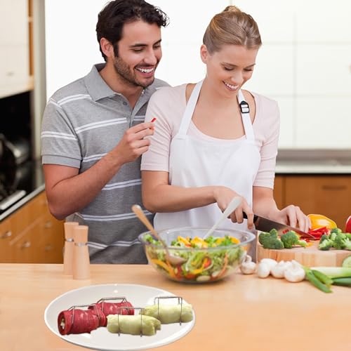 Rouladenklammern aus Edelstahl wiederverwendbar 24er Set, Rouladen Klammern als perfekte Alternative zu Rouladennadeln oder Rouladenspieße