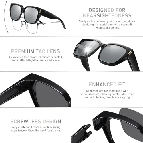 Image of HAOLOTA Polarized Sunglasses for Men Women Designer Driving Glasses Lightweight UV400 Protection