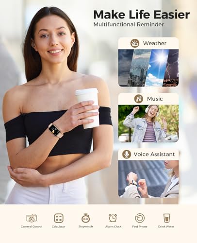 Image of Smart Watch Fitness Tracker, Bluetooth Call, 24 /7 Health Monitor for Women | 114 Sport Modes, 24 /7 Heart Rate Monitor, Blood Pressure /Spo2 / Sleep Tracker, IP67 Water-resistant, Calorie Step Counter