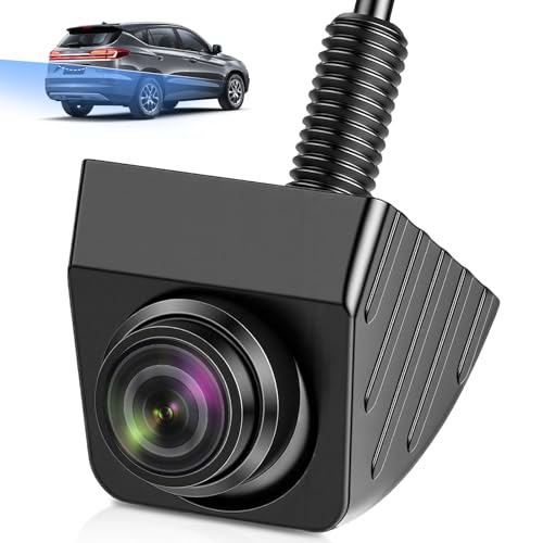 180° Camara Marcha Atras Coche AHD 1080P Camara Trasera, Carcasa Metálica Orientable en 360°, Estilo OEM para Instalación Oculta, Resistencia al Agua IP69 Camara Vision Trasera Coche para Turismos SUV