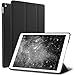 ROARTZ iPad Air 2 Case, Black Slim Fit Smart Rubber Coated Folio Case Hard Shell Cover Light-Weight Auto Wake/Sleep for Apple iPad Air 2nd Generation A1566/A1567 Retina Display