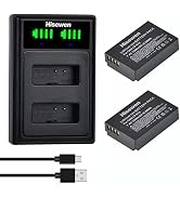 Hisewen LP-E17 Battery & Charger Kit - 2 Pack For Canon R10, RP, Rebel Cameras