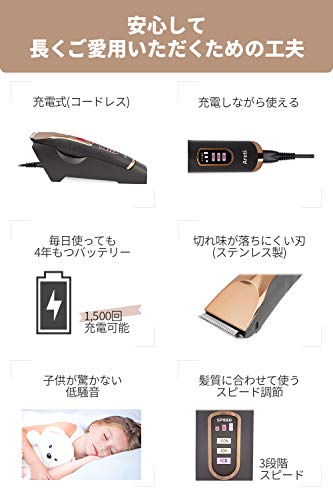 Areti（アレティ） Areti アレティ バリカン コンパクト セルフカット c19331GD の商品画像 5