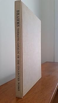 Hardcover Thematic Catalog of the Collected Works of Brahms Book