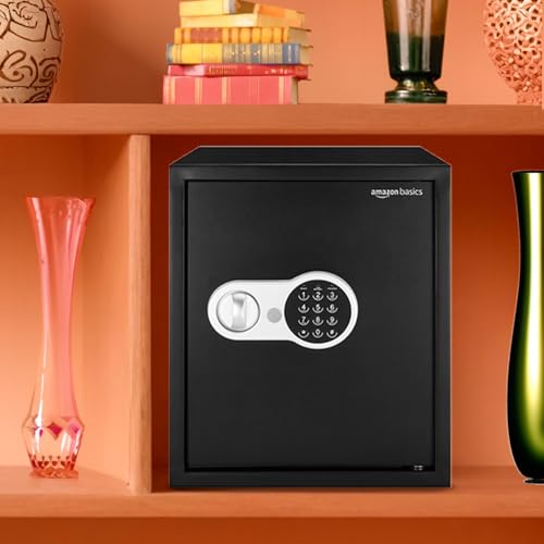Image of Amazon Basics Digital Safe With Electronic Keypad Locker For Home, Gross Capacity - 49L (Net - 43L), Black