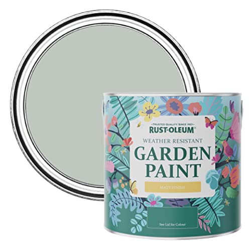 Rust-Oleum Green Mould-Resistant Garden Paint In Matt Finish - Chalk Green 2.5L