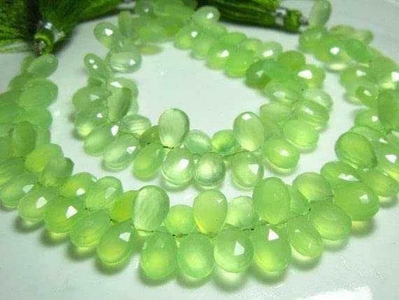 Calcédoine citron facettée pour fabriquer des bijoux personnalisés sans défaut - 2