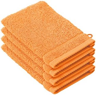 De Witte Lietaer 194686 Stephanie Pair Cotton Face Cloths, Pastel Pink, 15 x 22 x 1 cm