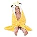 COOKY.D Bébé Filles Garçons Serviettes de Bain à Capuchon 100% Doux Coton Cartoon Peignoirs de Bain pour 0-6 Ans, 90 x 90 cm, Girafe