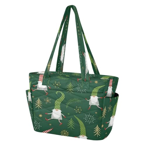 Sac fourre-tout de travail vert avec housse de chariot pour sport et quotidien