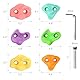 TOPNEW 18 Stück Klettergriffe Kinder Outdoor Klettersteine Kinder Outdoor Kletterwand Outdoor Kinder Kletterwand Griffe Kommt mit Befestigungsmaterial Kletterset und Kletterwand Kinderzimmer