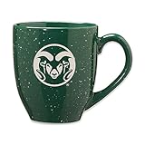Rico Industries NCAA Colorado State Rams Primary 16 oz Team Color Laser Engraved Speckled Ceramic Coffee Mug