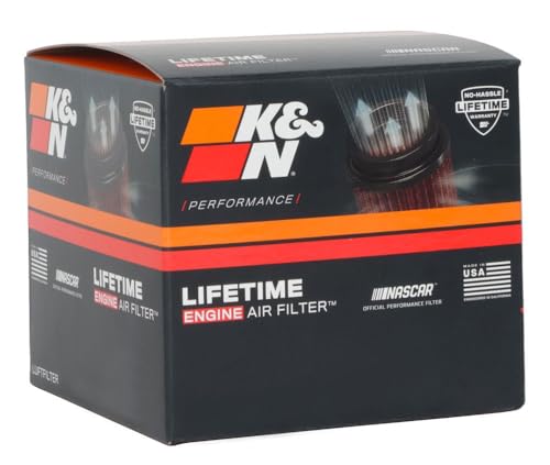 Image of K&N Universal Clamp-On Air Filter: High Performance, Premium, Washable, Replacement Engine Filter: Flange Diameter: 1.25 In, Filter Height: 3 In, Flange Length: 0.625 In, Shape: Round, RU-0060
