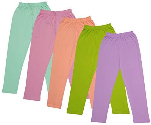 Image of indi weaves Girls Super Soft Cotton Solid Capri Pants Pack of 2