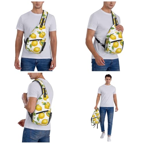 Mochila tipo Sling para senderismo negra unisex miniatura 7