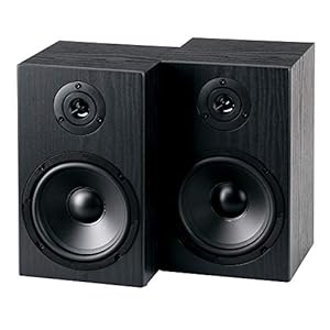 McGrey BSS-265 BK 6,5″ HiFi Regallautsprecher – 1 Paar Boxen – 40Watt (RMS) – 2-Wege-System – auch für Wandmontage – schwarz