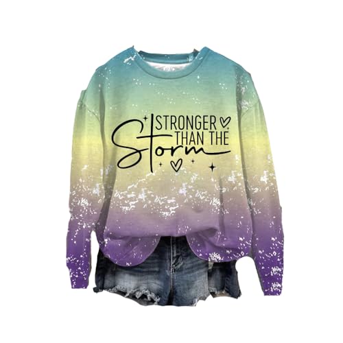 Stronger Than The Storm Shirt Women Mental Health Awareness Shirt Suicide Prevention