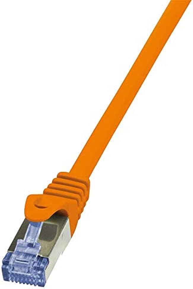 LogiLink CQ3098S Cat.6A 10G S/FTP PIMF PrimeLine Ethernet Cable Cat 6, 10 Meter Length, Orange
