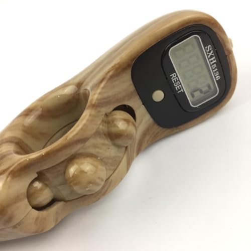 Image of Digital Tally Counter with Compass naam jap Counter Finger Counter for Pooja Meditation Prayer Japa Mala (Ash Grey)