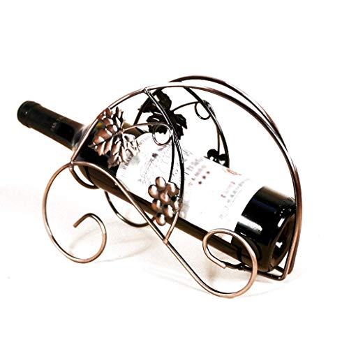 Soporte para botellas de vino de metal moderno miniatura 1