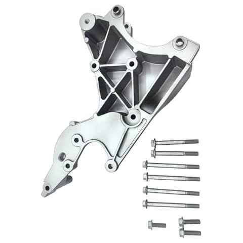 DOUQANG Upgrade Alternator and Power Steering Pump Bracket W/ Bolt Kits Hardware for Cadillac Escalade 2002-2014, for Chevrolet, for Gmc Envoy Savana Sierra Yukon , for Hummer H2 2003-2009 12554030 Cover