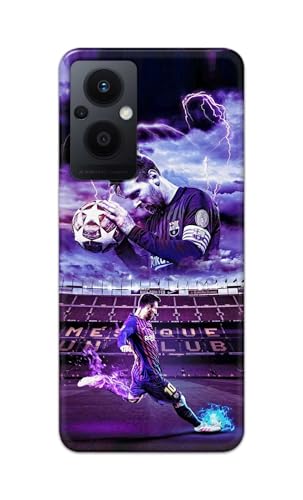 Image of Printed Hard Back Cover Case for Oppo F21 Pro 5G | Oppo F21s Pro 5G | Oppo Reno 7Z 5G Back Cover (Famous Football Player) -1111