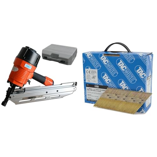 Druckluft Streifennagler Druckluftnagler Nagelgerät 34° 50mm...