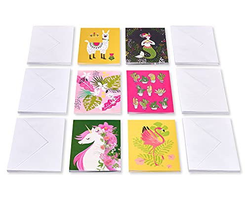American Greetings Blank Cards With Envelopes For All Occasions, Unicorn, Floral, And Mermaids (48-Count) #TOP5