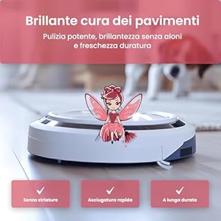 Mrs. SHINY - Detersivo per lavapavimenti con fragranza di magnolia - Pulizia senza striature e asciugatura rapida - Compatibile con vari modelli di lavapavimenti - 750 ml