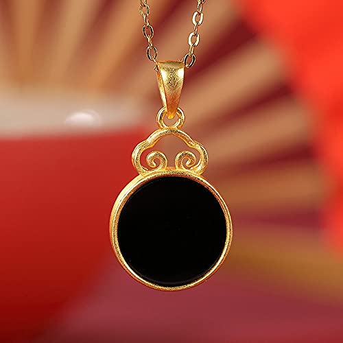 Collier jade noir S925 pour sublimer vos tenues de soirée
