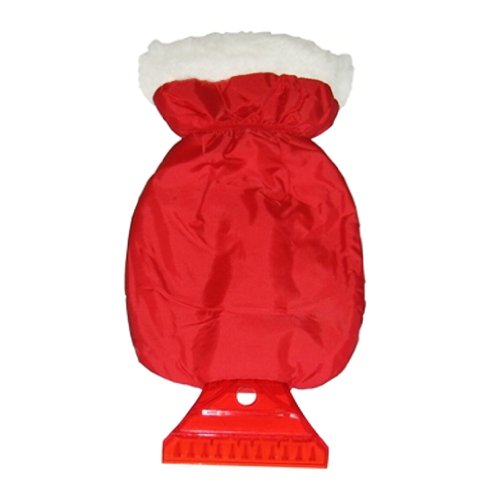 Veropa 6487 Grattoir à Glace avec Gant de Toilette, Rouge/Noir