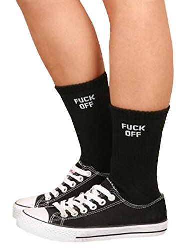 Qrupoad Mens Novelty Crew Tube Socks with Funny Sayings Unisex