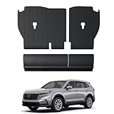 BEEGROW Rear Seat Back Covers for Honda CR-V Accessories 2023 2024, All-Weather TPE Backrest Mats Protectors (3 Pcs-with Folding Lip)