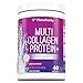 Multi Collagen Peptides Powder: 40 srv Anti Aging Collagen Powder with Hydrolyzed Collagen Protein from Grass-Fed Beef, Wild Marine, Chicken, Eggshell, Types I II III V X Keto Collagen Supplement