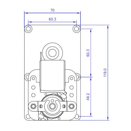 Drehzahlgetriebemotor: 3 U/min, Wellendurchmesser: 8,5 mm. für Pelletöfen und Kamine: CLAM, ECOTECK, MORETTI DESIGN, RAVELLI
