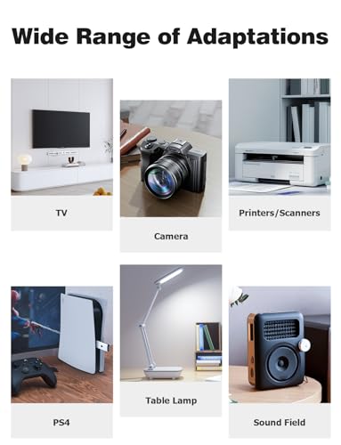 Laotop Power Cable 3M, Mellbree UK 3 Pin C5 Cloverleaf Power Cable for Laptop Compatible with Acer, Dell, HP, Sony, Delta, Lenovo, ThinkPad, IdeaPad, Yoga, Edge, Asus Rog, Trio, LG - Image 2