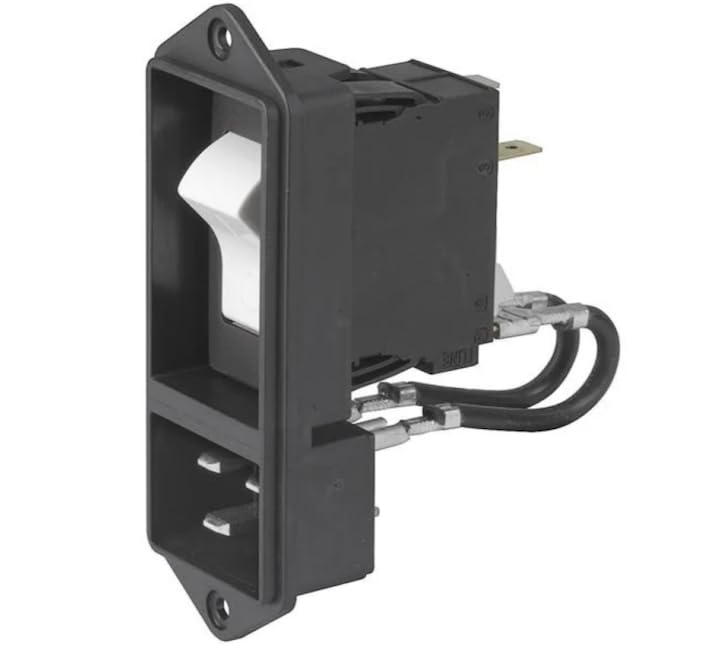 EF11.A326K200C0.0010.01-20A, AC Power Entry Modules 2P 20A w/circ Break Illum ON/Off Mark