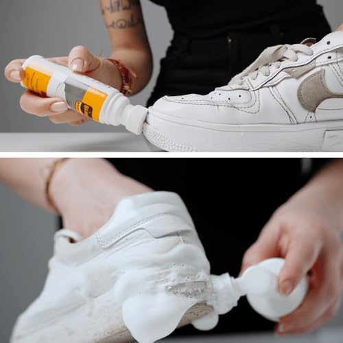 Flexicare BLINK Brush & Clean Set 150 ml – Reinigungsset für Schuhe, Leder und Textilien – Schuhputzsets, Sneaker Reiniger Weiß, Schuhputzmittel, Sneaker Cleaner White, Schuhreiniger Weiße Schuhe