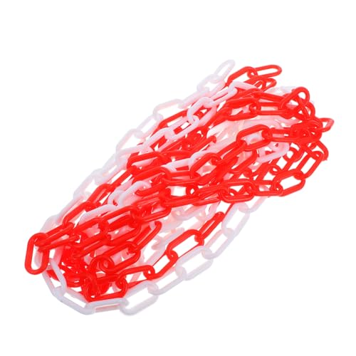 HOLIDYOYO Protective Chain Stanchions Sign Holder Long Chain Magnetic Snap Driveway Chain Barrier Red Chain Metal Barricade Magnets Clips with Chain Driveway Blocker Ideas Magnetic Chain Abs