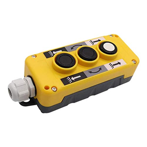 Caja de interruptor de botón de grúa de descarga de plástico resistente a lluvia modelo COP3B 5