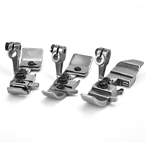 MÁQUINA DE Coser OVERLOCK, prensatelas de Rodillo con Correa de Hombro de Fondo Plano de Acero para Cuero y Tela Gruesa MÁQUINA DE Coser OVERLOCK, prensatelas de Rodillo con Correa de Hombro de Fondo Plano de Acero para Cuero y Tela Gruesa