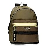 Tirantes anchos, ergonómicos y acolchados que se adaptan perfectamente a la espalda y banda trasera para adaptar la mochila a un carro opcional o llevarla enganchada a la maleta
