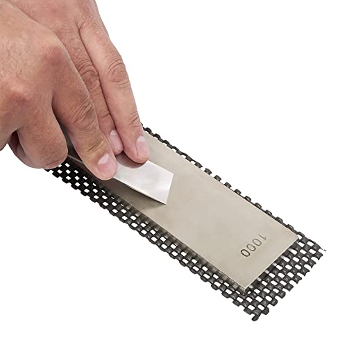 Image of Trend Diamond Sharpening Bench Stone, 6 x 2 Inch, Double Sided (300 /1000 Grit) Bench Stone with Cleaning Block & Non-Slip Mat, DWS /W6 /FC