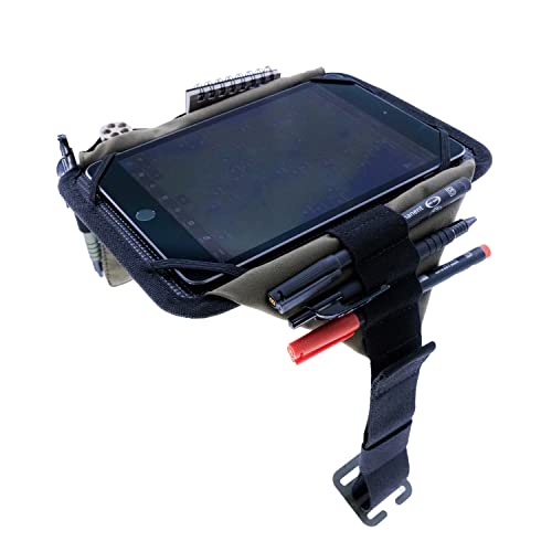 Tech Kneeboard for Pilots - Compatible with Apple iPad mini - Includes clipboard, Notebook, & All-Weather Pen - Black