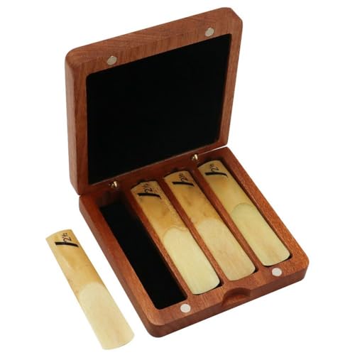 Boîte de rangement de support d'étui de saxophone en bois rigide - 3